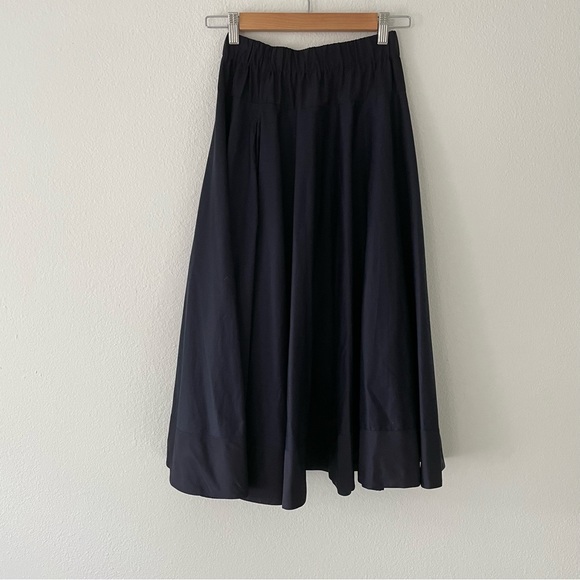 COS Navy Blue Midi Skirt with Pockets - Picture 2 of 7